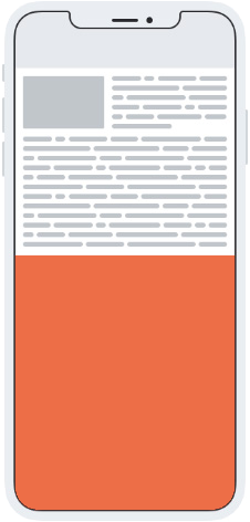 Mobile banner ad example