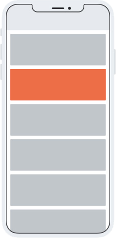 Mobile native ad example